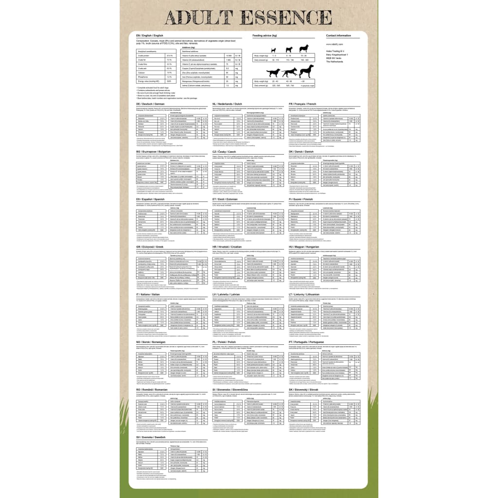 Premium hondenvoer droog Adult Essence Beef 30 kg 2 st is nu te koop bij PeponiXL, paradijselijk wonen!