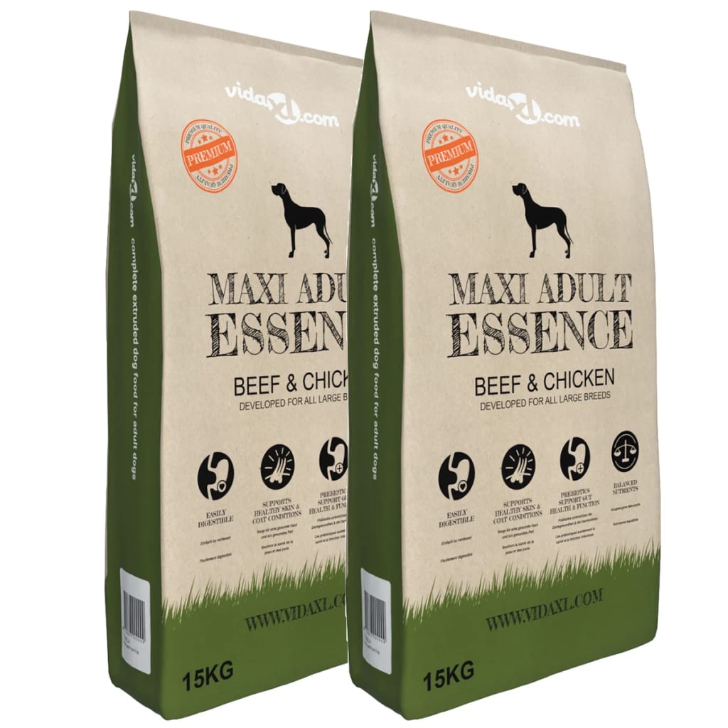 Premium hondenvoer Maxi Adult Essence Beef & Chicken 30 kg 2 st is nu te koop bij PeponiXL, paradijselijk wonen!