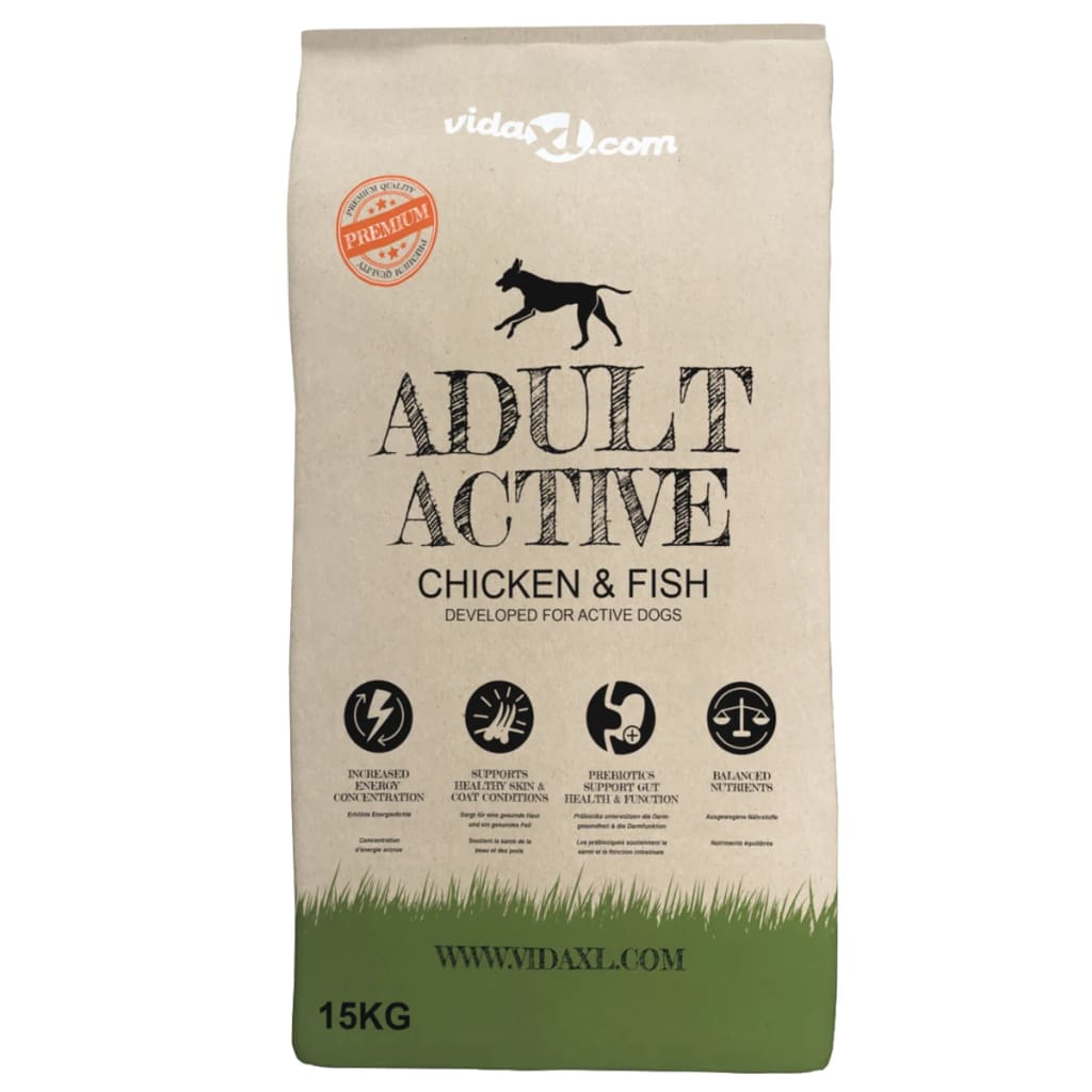Premium hondenvoer droog Adult Active Chicken & Fish 30kg 2 st is nu te koop bij PeponiXL, paradijselijk wonen!