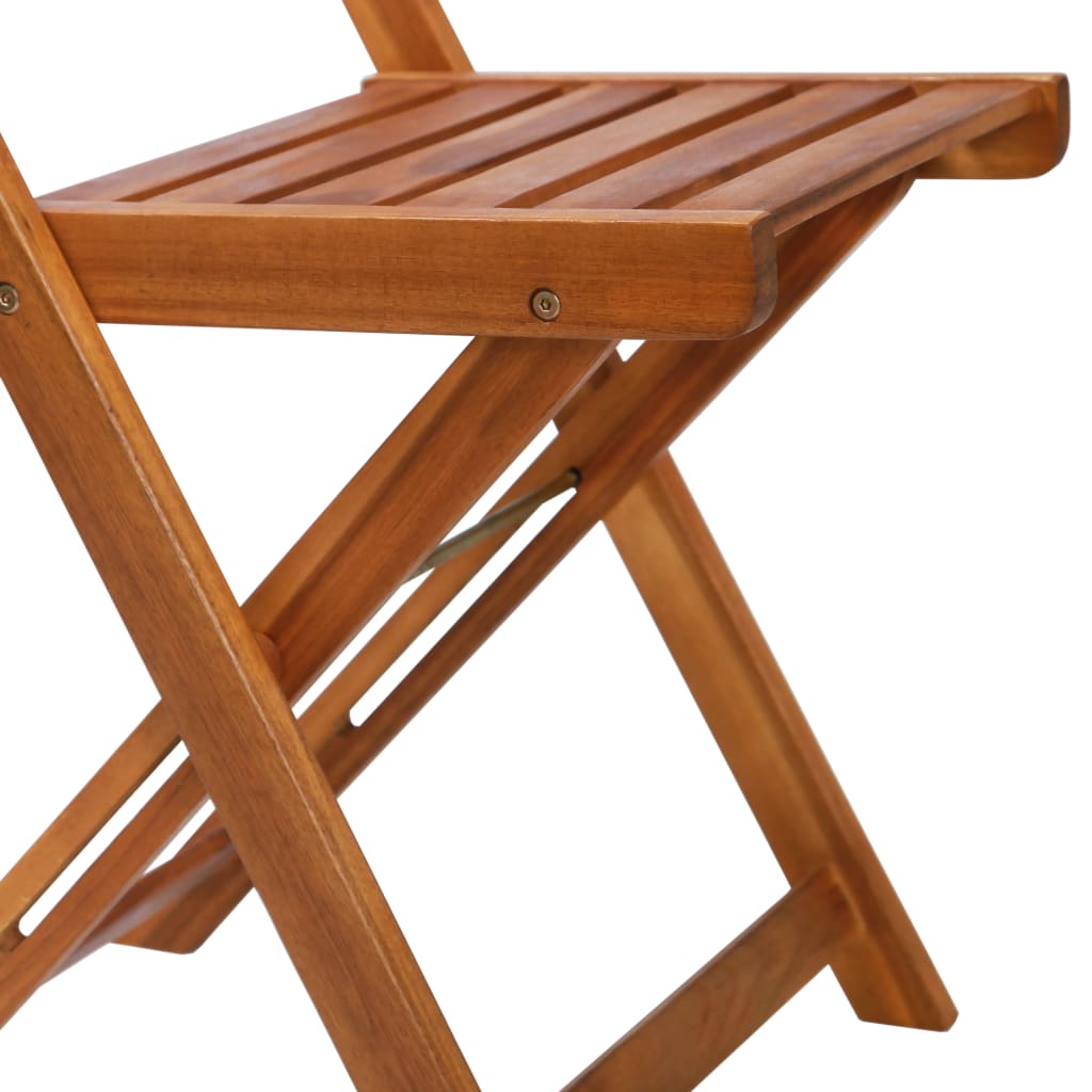 Bistrostoelen 2 st massief acaciahout is nu te koop bij PeponiXL, paradijselijk wonen!
