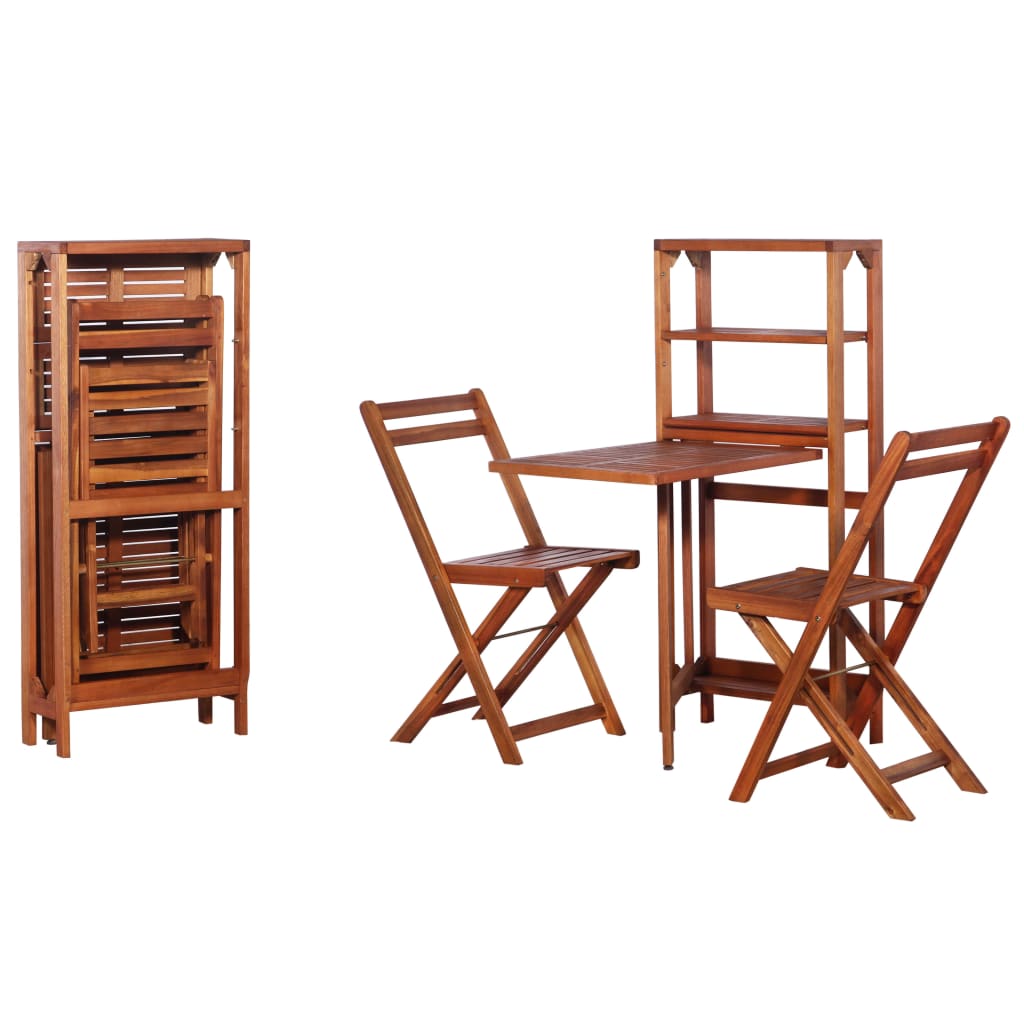 3-delige Bistroset inklapbaar massief acaciahout is nu te koop bij PeponiXL, paradijselijk wonen!