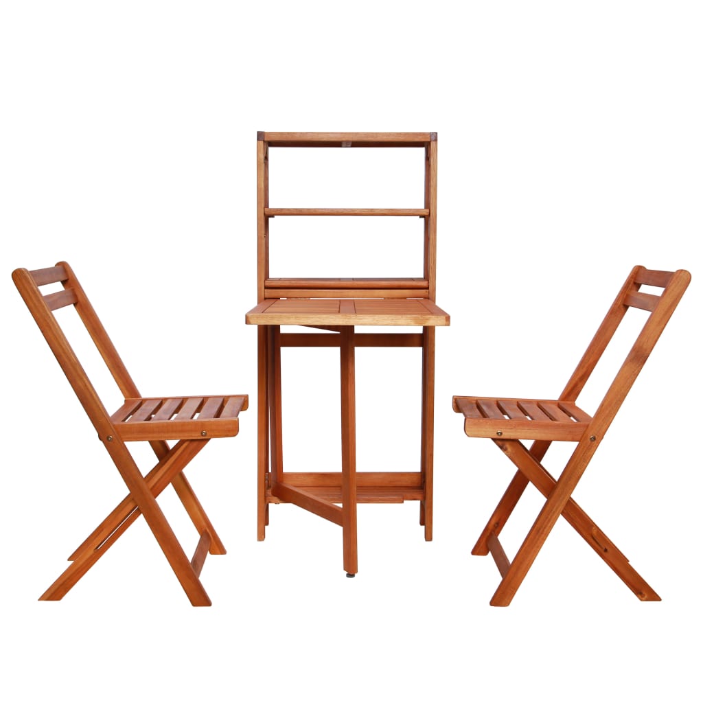 3-delige Bistroset inklapbaar massief acaciahout is nu te koop bij PeponiXL, paradijselijk wonen!
