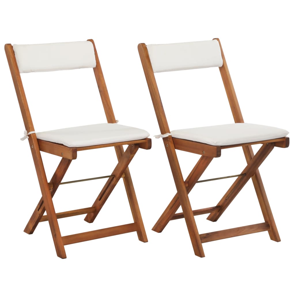 3-delige Bistroset inklapbaar met kussens massief acaciahout is nu te koop bij PeponiXL, paradijselijk wonen!