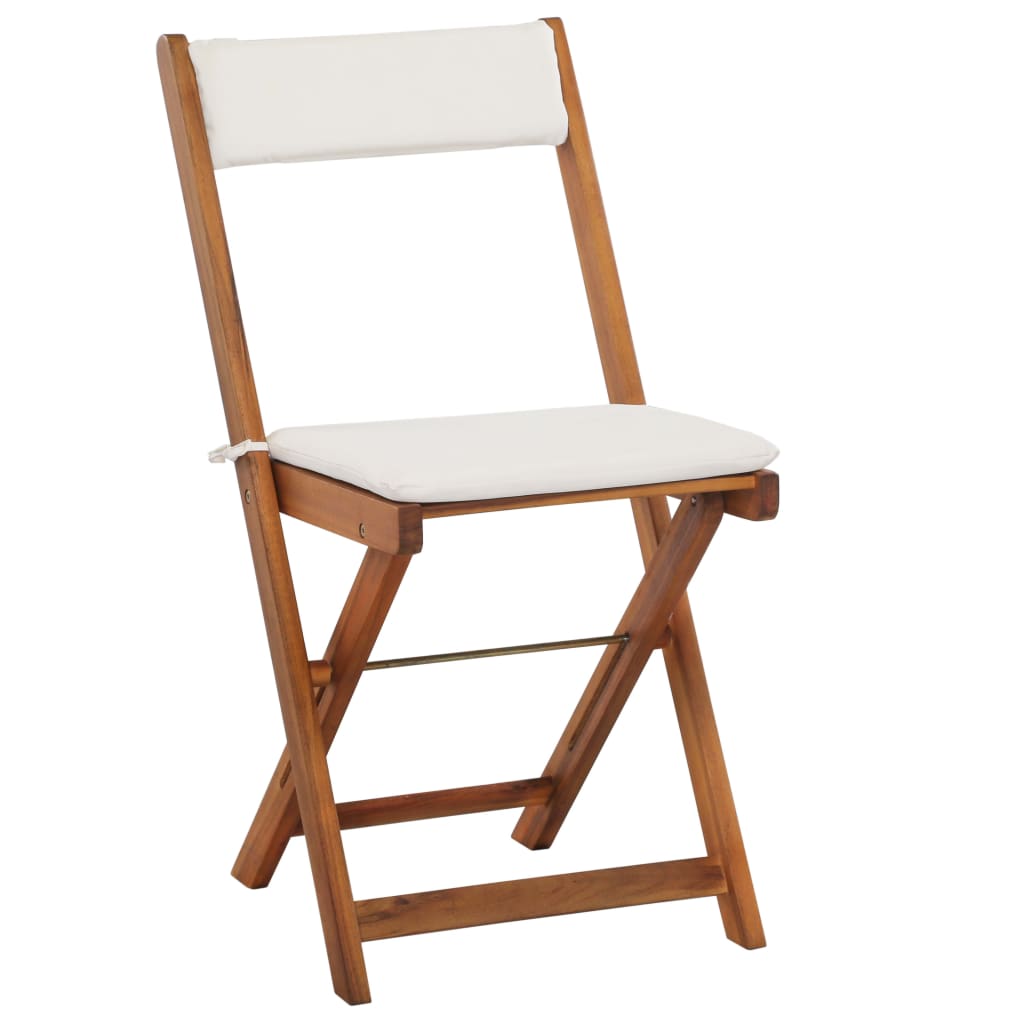 3-delige Bistroset inklapbaar met kussens massief acaciahout is nu te koop bij PeponiXL, paradijselijk wonen!
