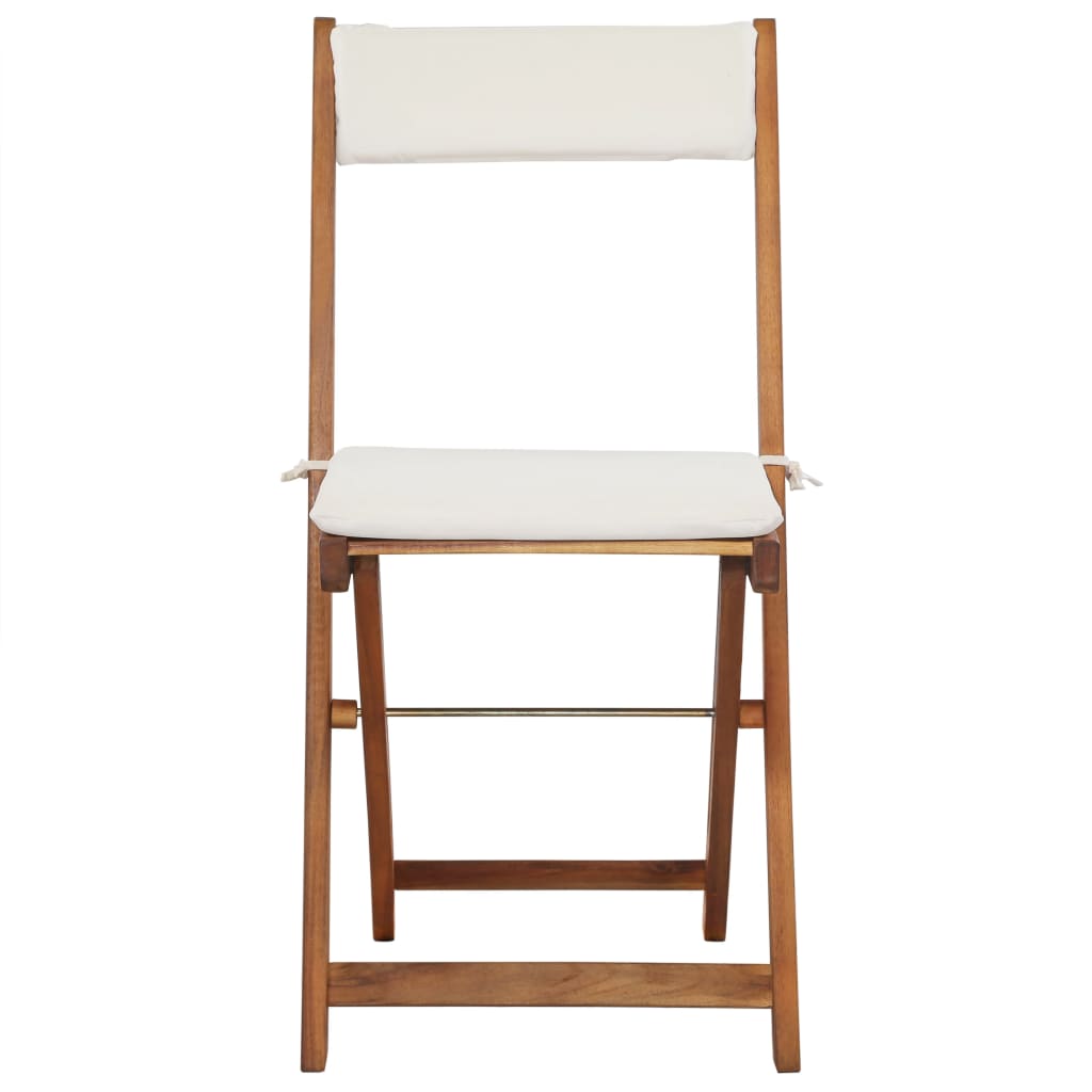3-delige Bistroset inklapbaar met kussens massief acaciahout is nu te koop bij PeponiXL, paradijselijk wonen!