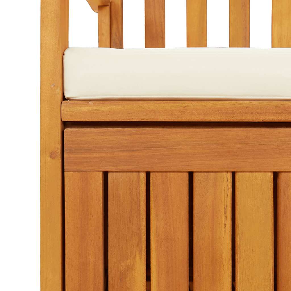 Tuinopslagbank 120x63x84 cm massief acaciahout is nu te koop bij PeponiXL, paradijselijk wonen!