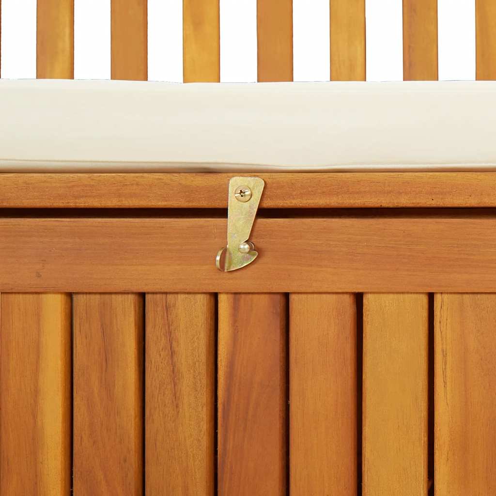 Tuinopslagbank 120x63x84 cm massief acaciahout is nu te koop bij PeponiXL, paradijselijk wonen!