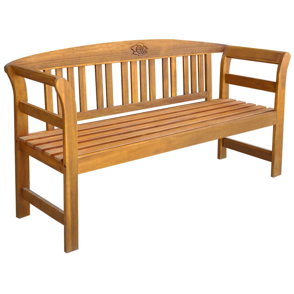 Tuinbank 157 cm massief acaciahout is nu te koop bij PeponiXL, paradijselijk wonen!