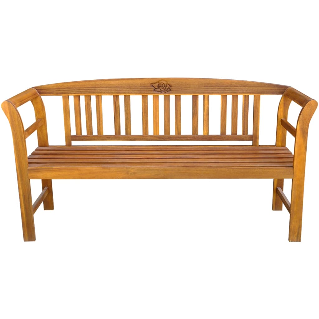 Tuinbank 157 cm massief acaciahout is nu te koop bij PeponiXL, paradijselijk wonen!