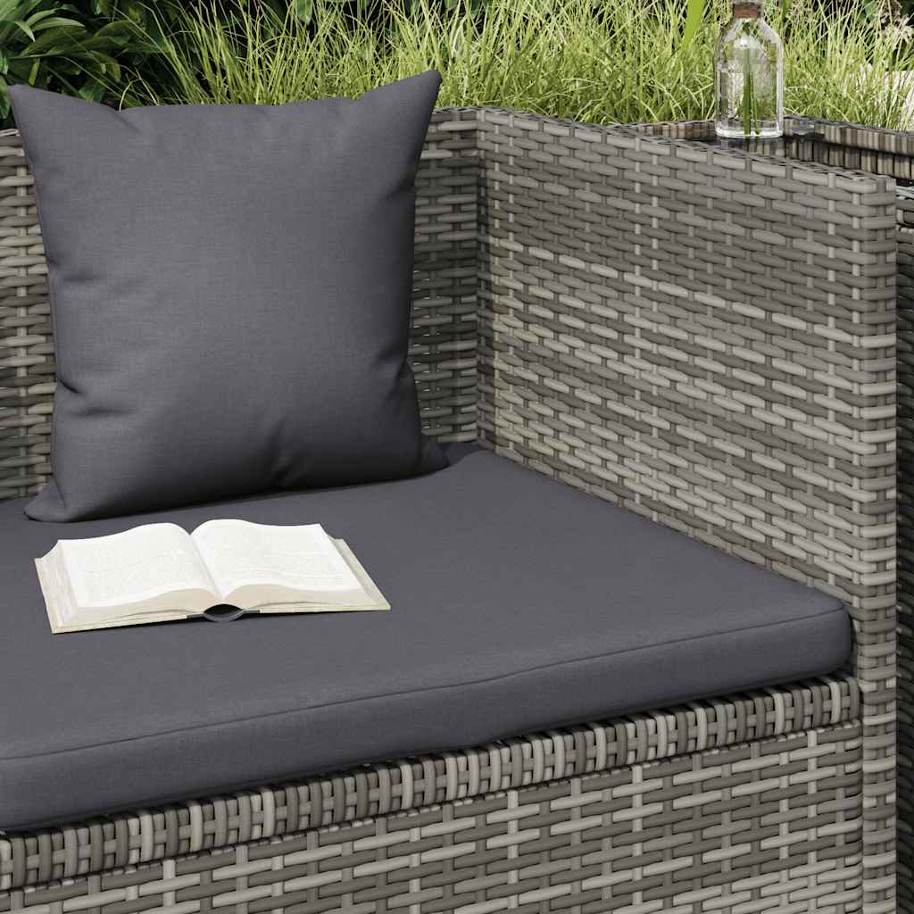 Tuinbed 200x60 cm poly rattan grijs is nu te koop bij PeponiXL, paradijselijk wonen!