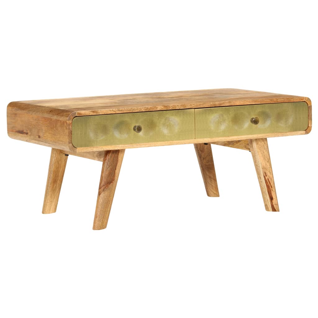 Salontafel 90x50x40 cm massief mangohout is nu te koop bij PeponiXL, paradijselijk wonen!