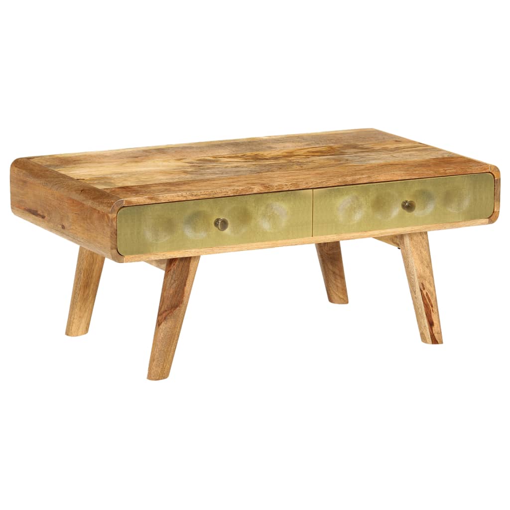Salontafel 90x50x40 cm massief mangohout is nu te koop bij PeponiXL, paradijselijk wonen!