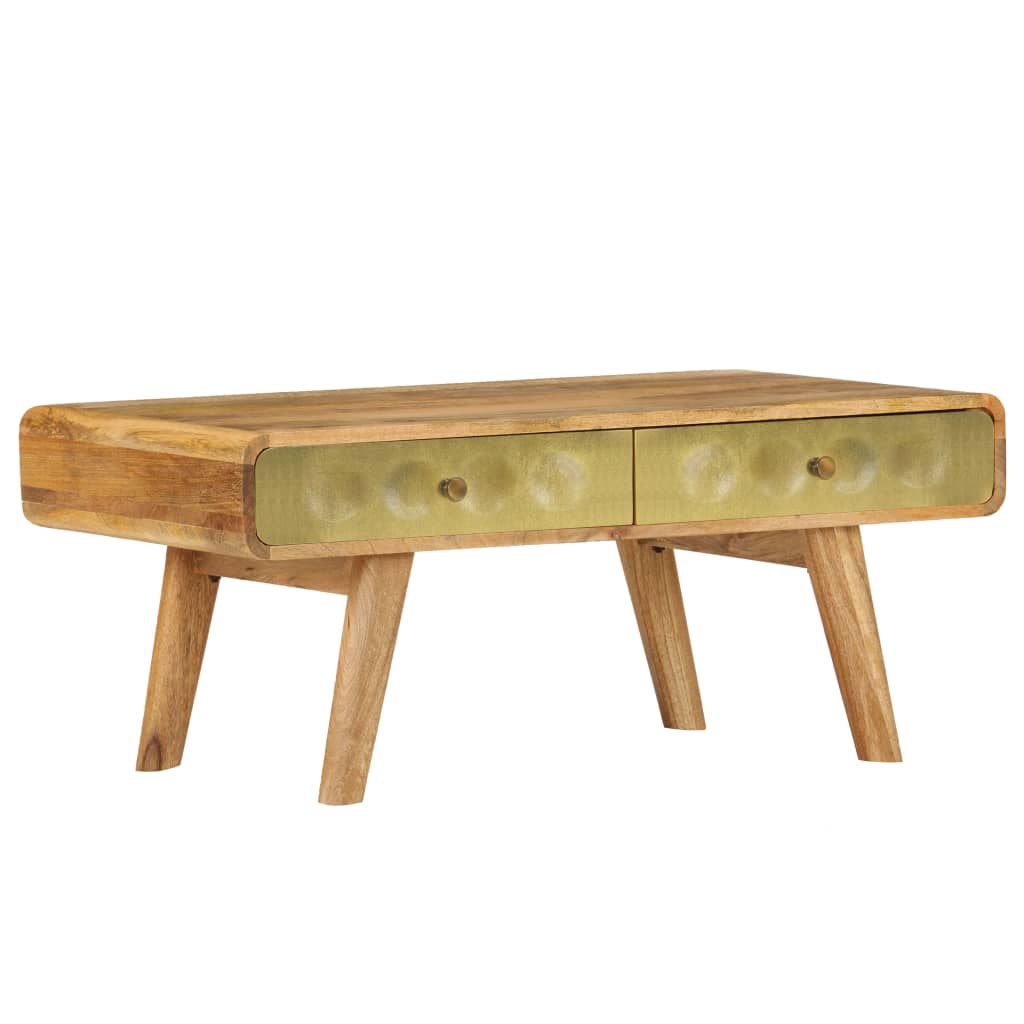 Salontafel 90x50x40 cm massief mangohout is nu te koop bij PeponiXL, paradijselijk wonen!