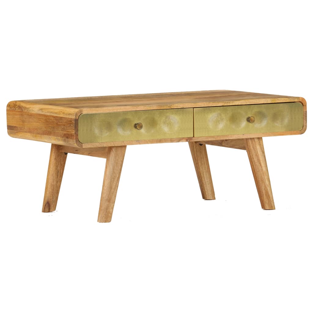 Salontafel 90x50x40 cm massief mangohout is nu te koop bij PeponiXL, paradijselijk wonen!