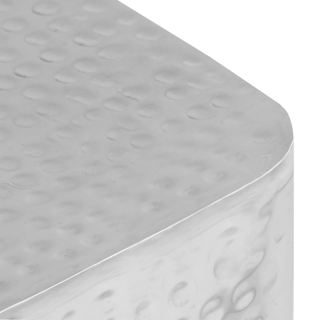 Salontafel 2 st aluminium zilver is nu te koop bij PeponiXL, paradijselijk wonen!