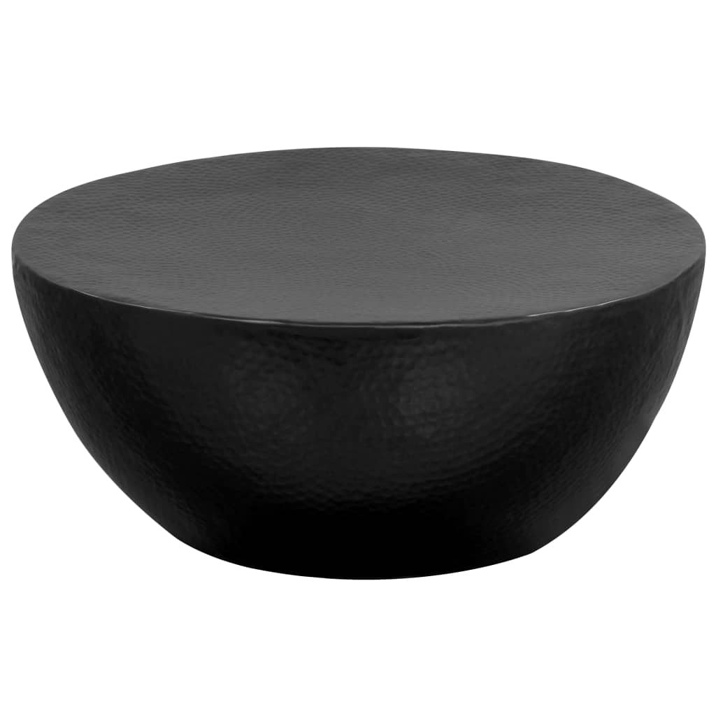 Salontafel 70x30 cm gehamerd aluminium zwart is nu te koop bij PeponiXL, paradijselijk wonen!