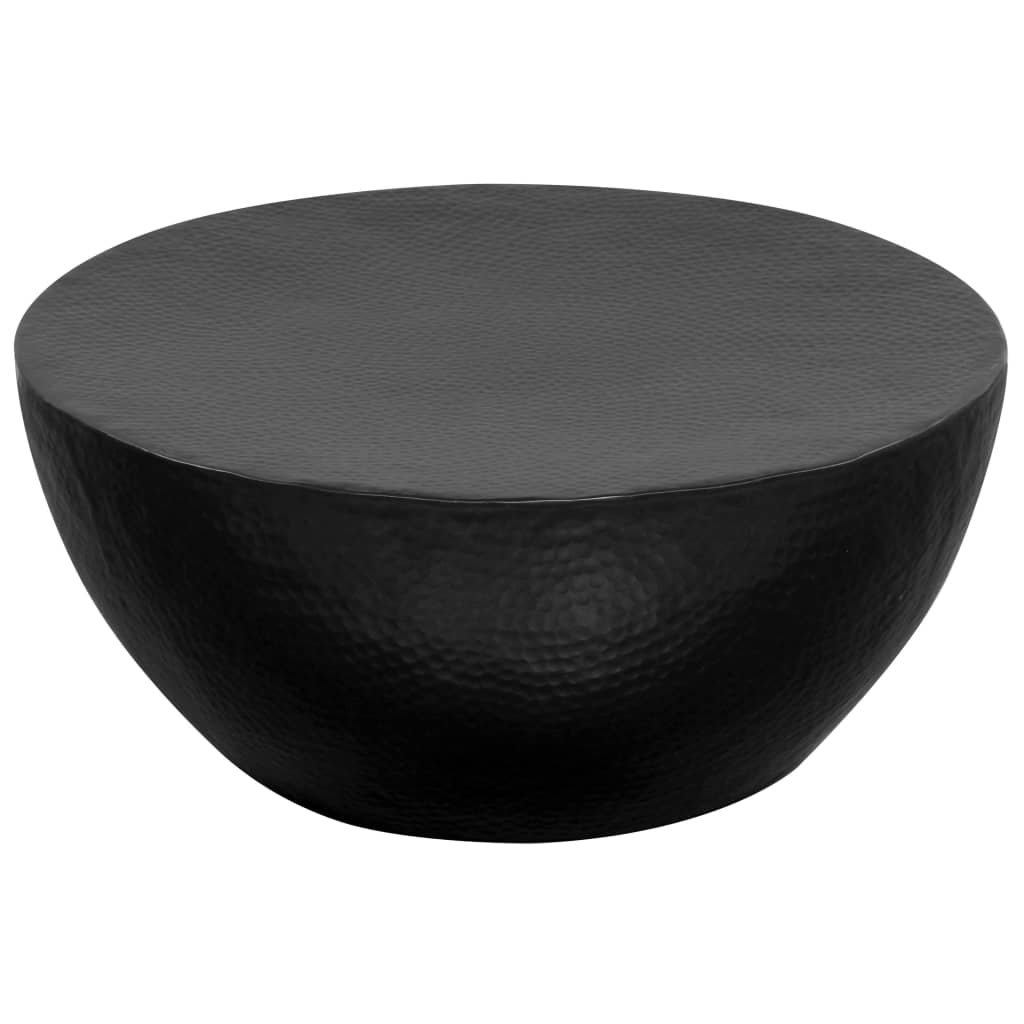 Salontafel 70x30 cm gehamerd aluminium zwart is nu te koop bij PeponiXL, paradijselijk wonen!