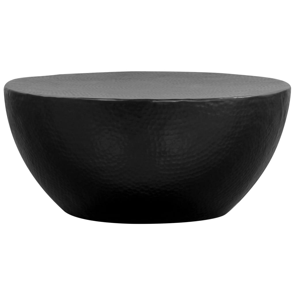 Salontafel 70x30 cm gehamerd aluminium zwart is nu te koop bij PeponiXL, paradijselijk wonen!