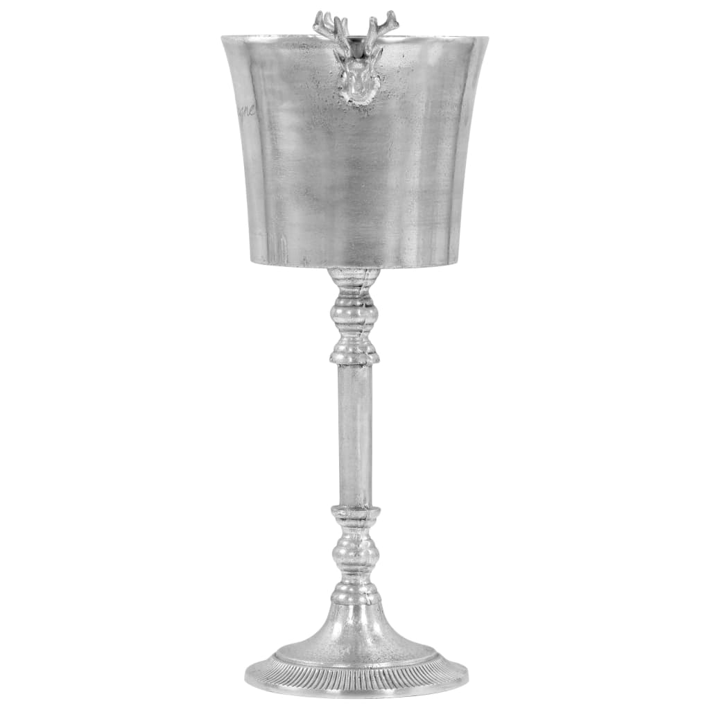 Champagnekoeler 39x29x71 cm massief aluminium zilverkleurig is nu te koop bij PeponiXL, paradijselijk wonen!