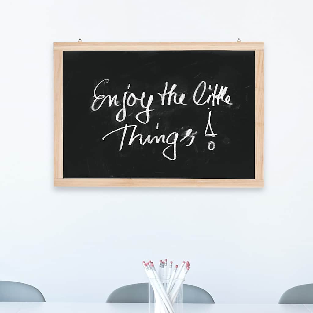 Krijtbord voor aan de wand 40x60 cm cederhout is nu te koop bij PeponiXL, paradijselijk wonen!