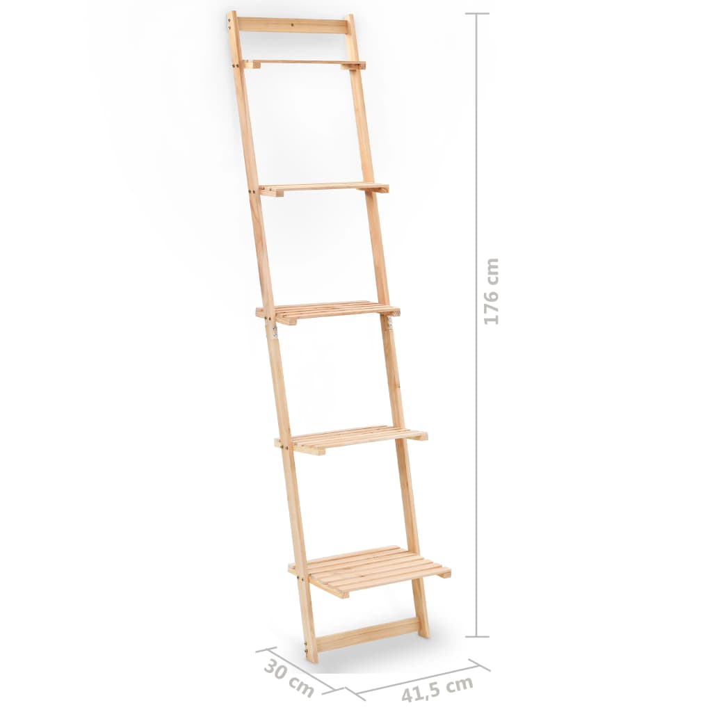 Wandrek ladder 41,5x30x176 cm cederhout is nu te koop bij PeponiXL, paradijselijk wonen!