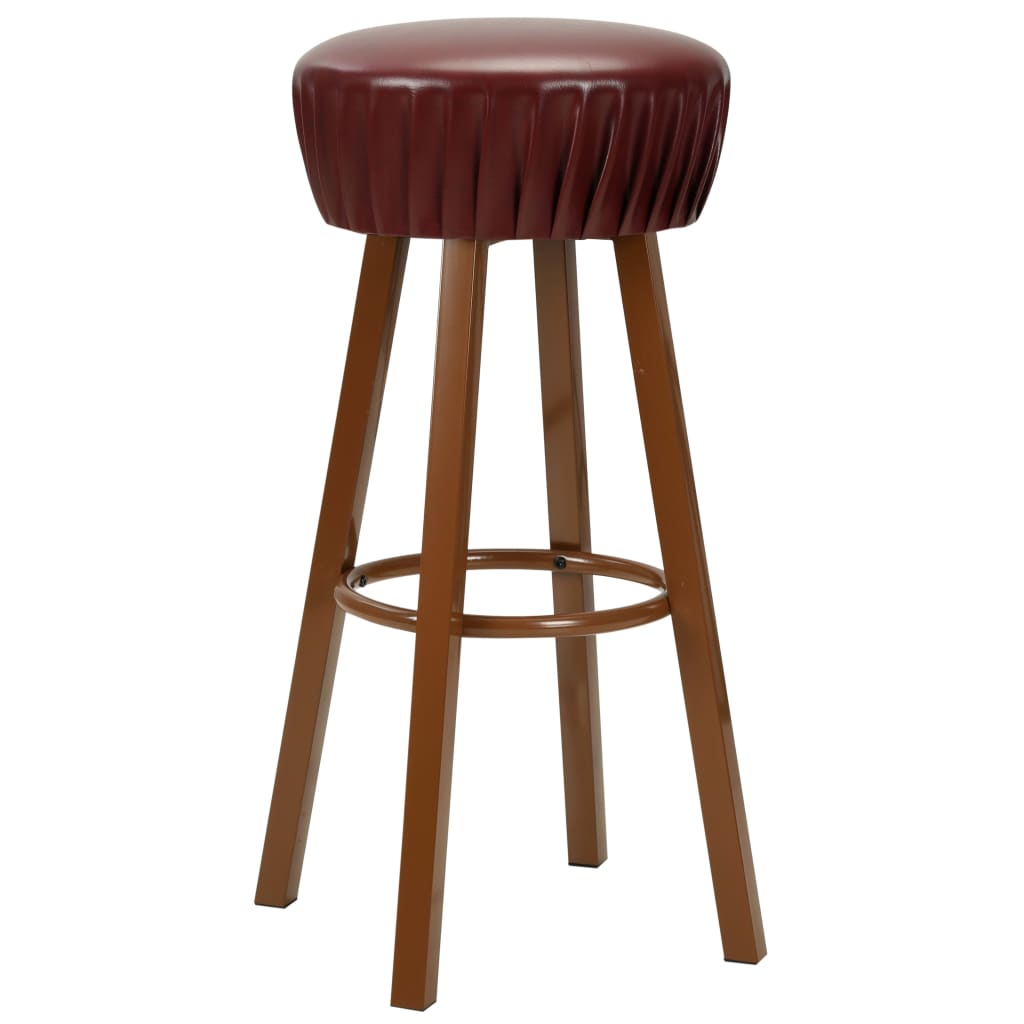 Barstoelen 2 st kunstleer bruin is nu te koop bij PeponiXL, paradijselijk wonen!