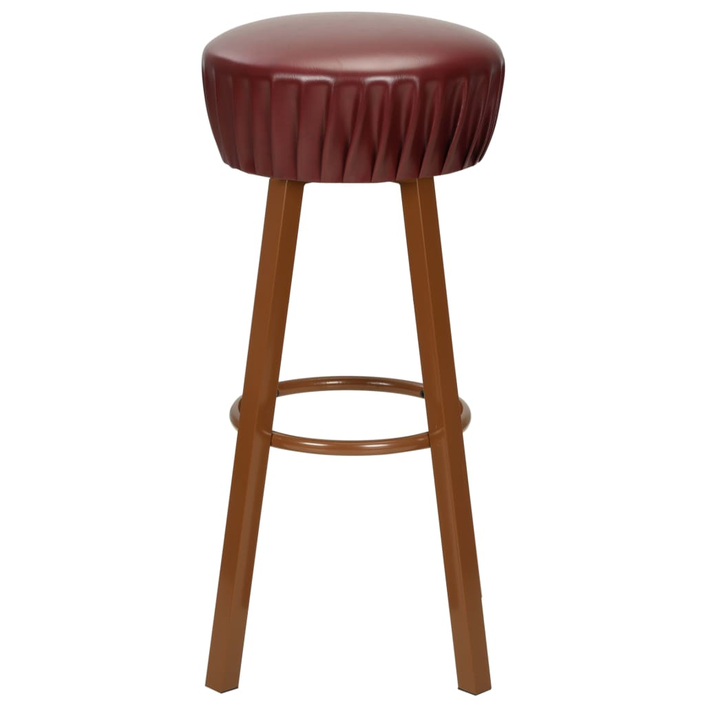 Barstoelen 2 st kunstleer bruin is nu te koop bij PeponiXL, paradijselijk wonen!