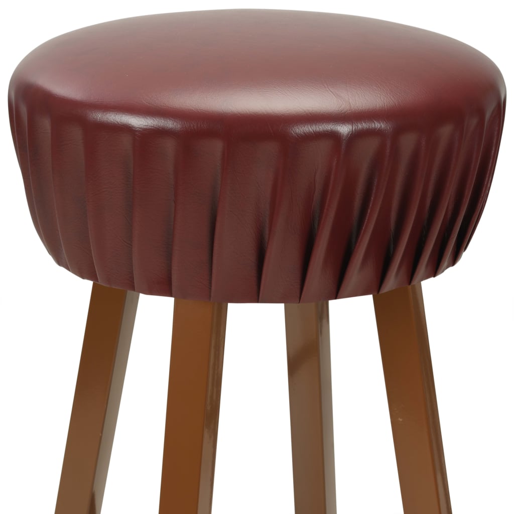 Barstoelen 2 st kunstleer bruin is nu te koop bij PeponiXL, paradijselijk wonen!