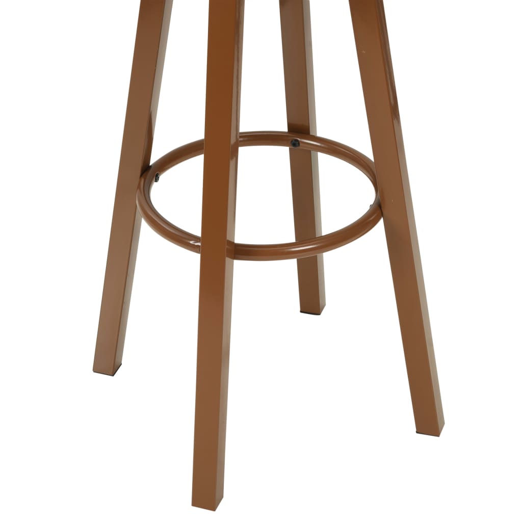 Barstoelen 2 st kunstleer bruin is nu te koop bij PeponiXL, paradijselijk wonen!
