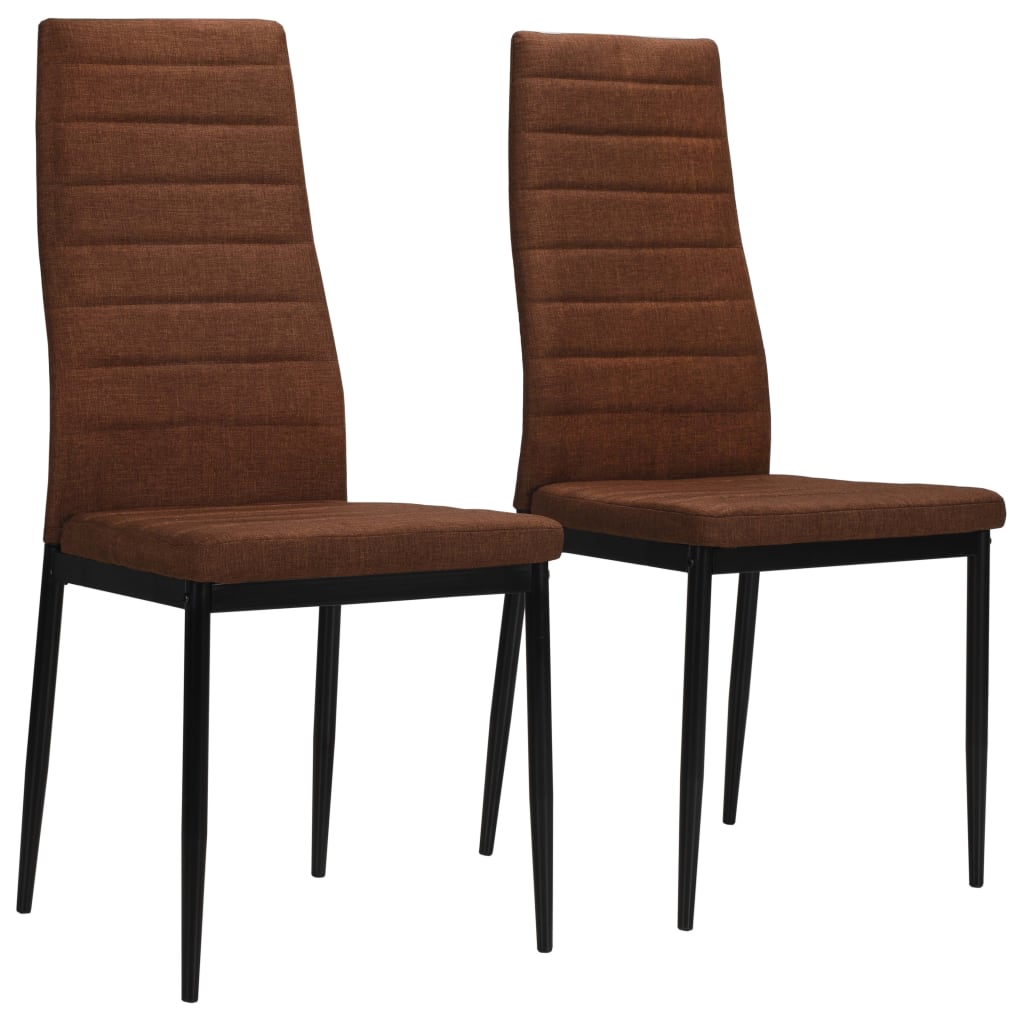 Eetkamerstoelen 2 st stof bruin is nu te koop bij PeponiXL, paradijselijk wonen!