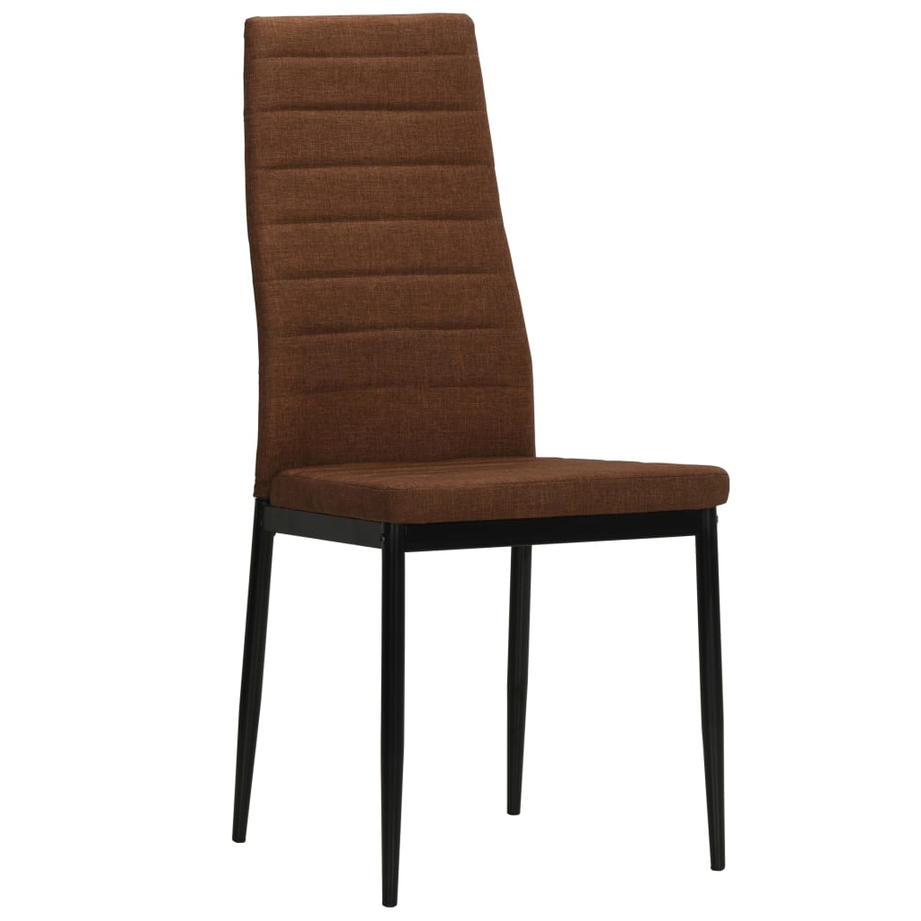 Eetkamerstoelen 2 st stof bruin is nu te koop bij PeponiXL, paradijselijk wonen!