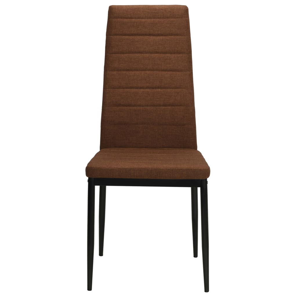 Eetkamerstoelen 2 st stof bruin is nu te koop bij PeponiXL, paradijselijk wonen!