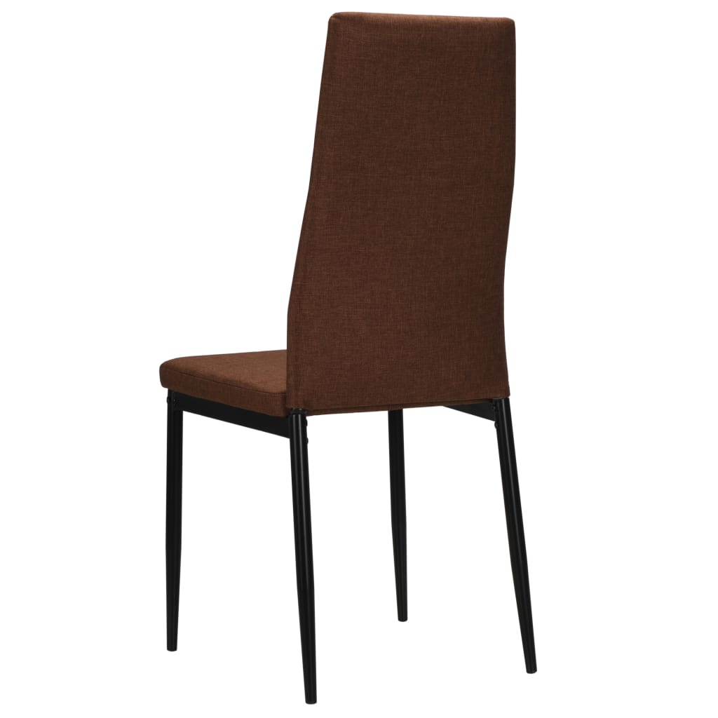Eetkamerstoelen 2 st stof bruin is nu te koop bij PeponiXL, paradijselijk wonen!