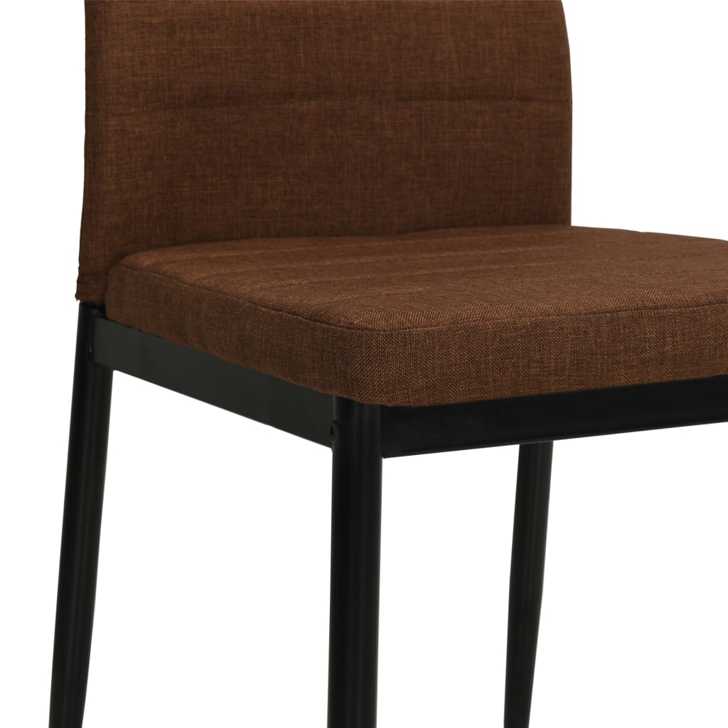 Eetkamerstoelen 2 st stof bruin is nu te koop bij PeponiXL, paradijselijk wonen!