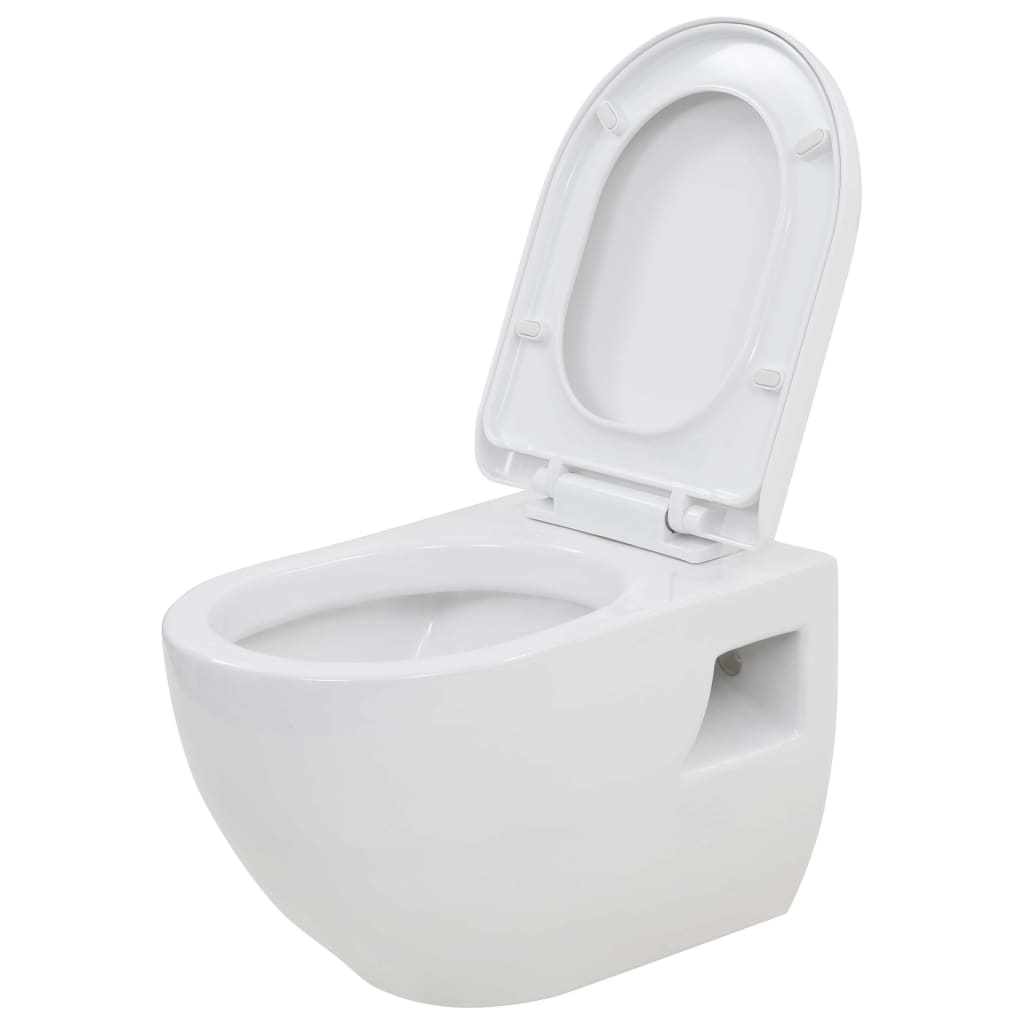 Wandtoilet keramiek wit is nu te koop bij PeponiXL, paradijselijk wonen!