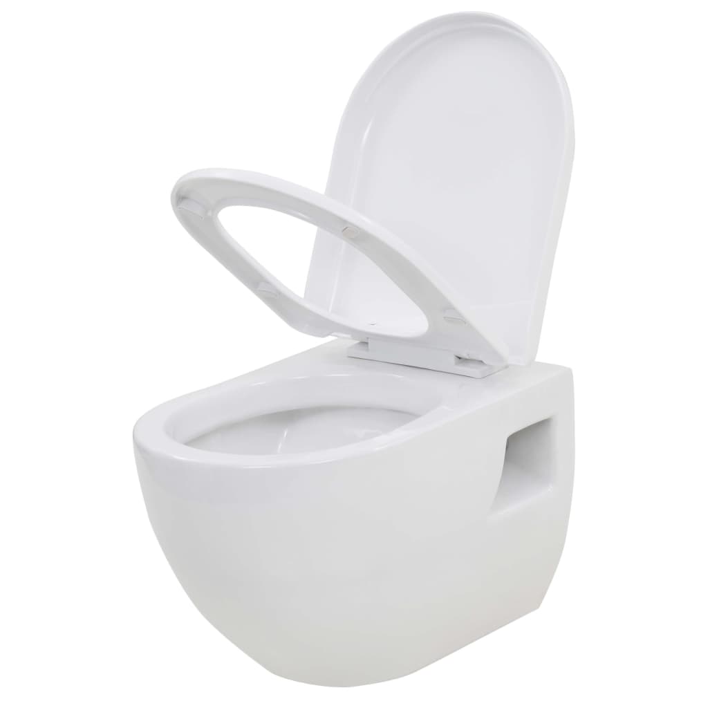 Wandtoilet keramiek wit is nu te koop bij PeponiXL, paradijselijk wonen!
