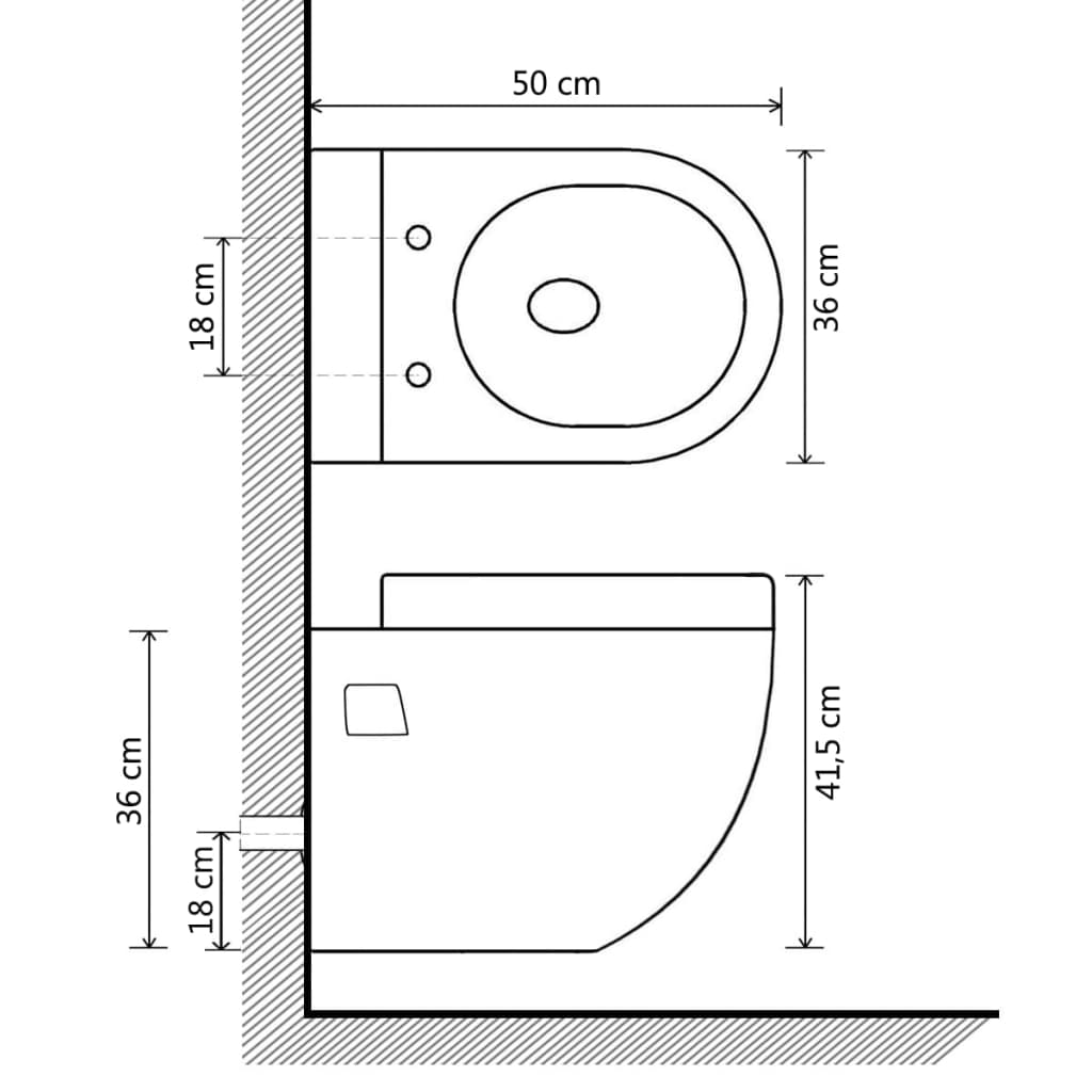 Wandtoilet keramiek wit is nu te koop bij PeponiXL, paradijselijk wonen!