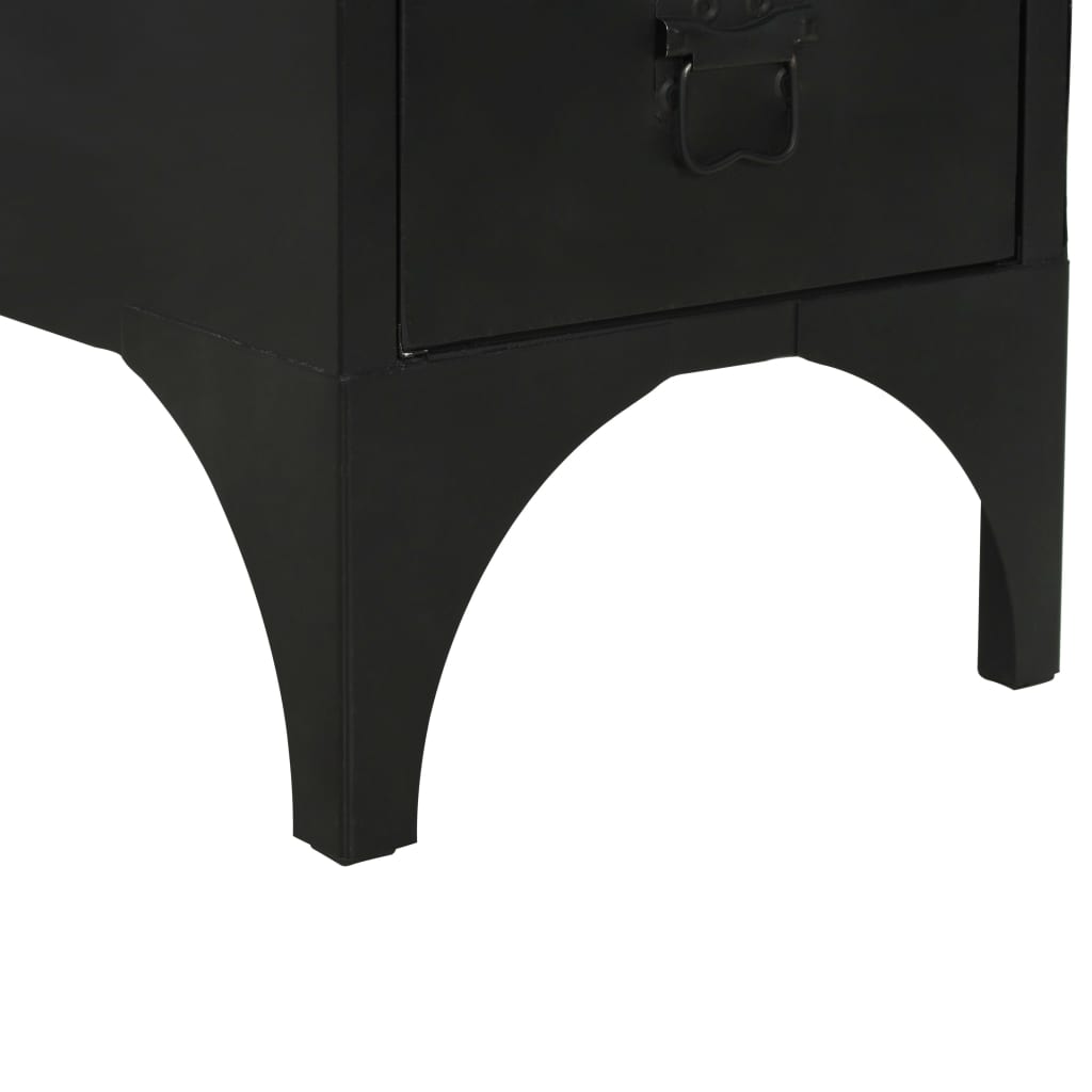 Bureau 100x50x76 cm massief vurenhout en staal is nu te koop bij PeponiXL, paradijselijk wonen!