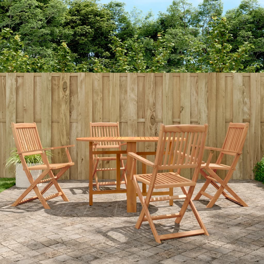 5-delige Tuinset inklapbaar massief acaciahout is nu te koop bij PeponiXL, paradijselijk wonen!