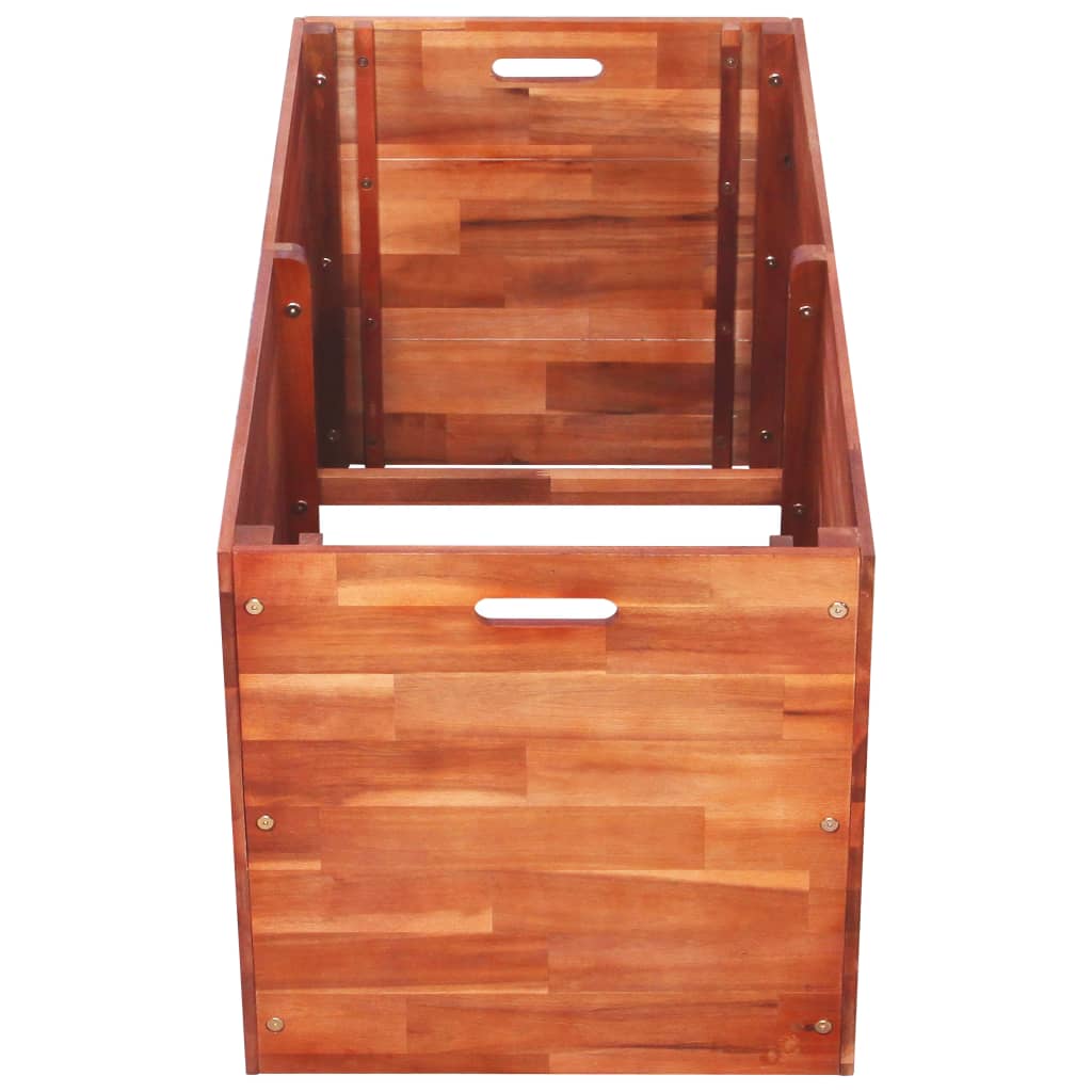 Plantenbak verhoogd 100x50x50 cm acaciahout is nu te koop bij PeponiXL, paradijselijk wonen!