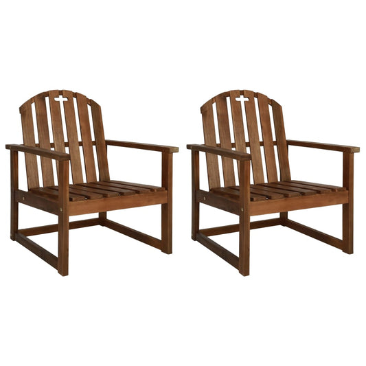 Tuinstoelen 2 st massief acaciahout is nu te koop bij PeponiXL, paradijselijk wonen!