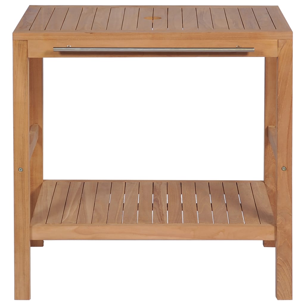 Badkamer wastafelkast 74x45x75 cm massief teakhout is nu te koop bij PeponiXL, paradijselijk wonen!
