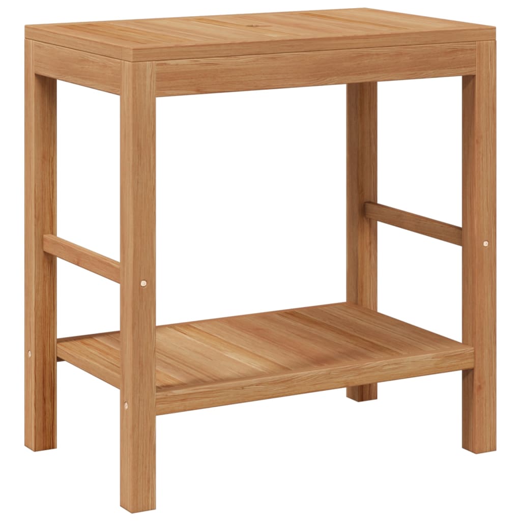 Badkamer wastafelkast met rivierstenen wastafel teakhout is nu te koop bij PeponiXL, paradijselijk wonen!