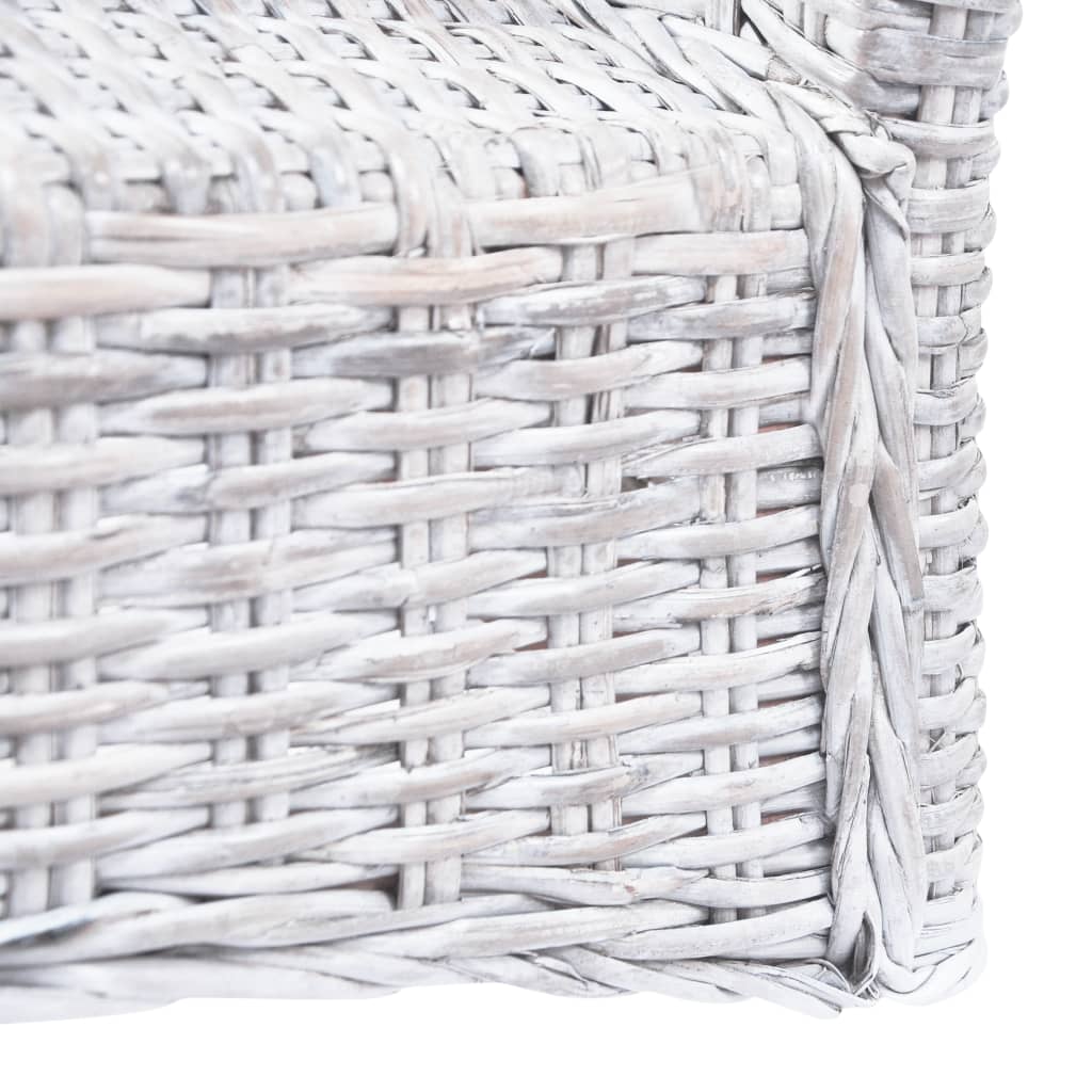 Eetkamerstoelen 2 st kubu rattan en mahoniehout lichtbruin is nu te koop bij PeponiXL, paradijselijk wonen!