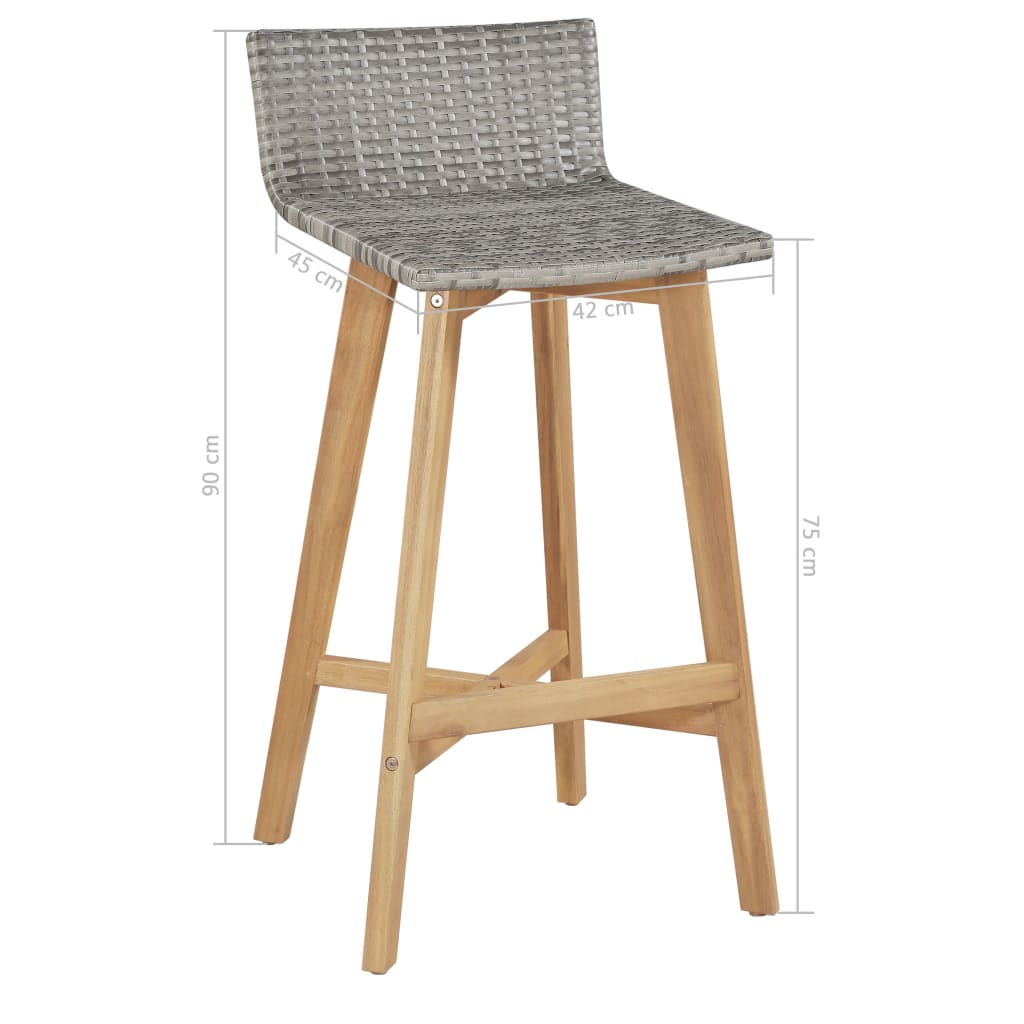 5-delige Tuinset massief acaciahout is nu te koop bij PeponiXL, paradijselijk wonen!