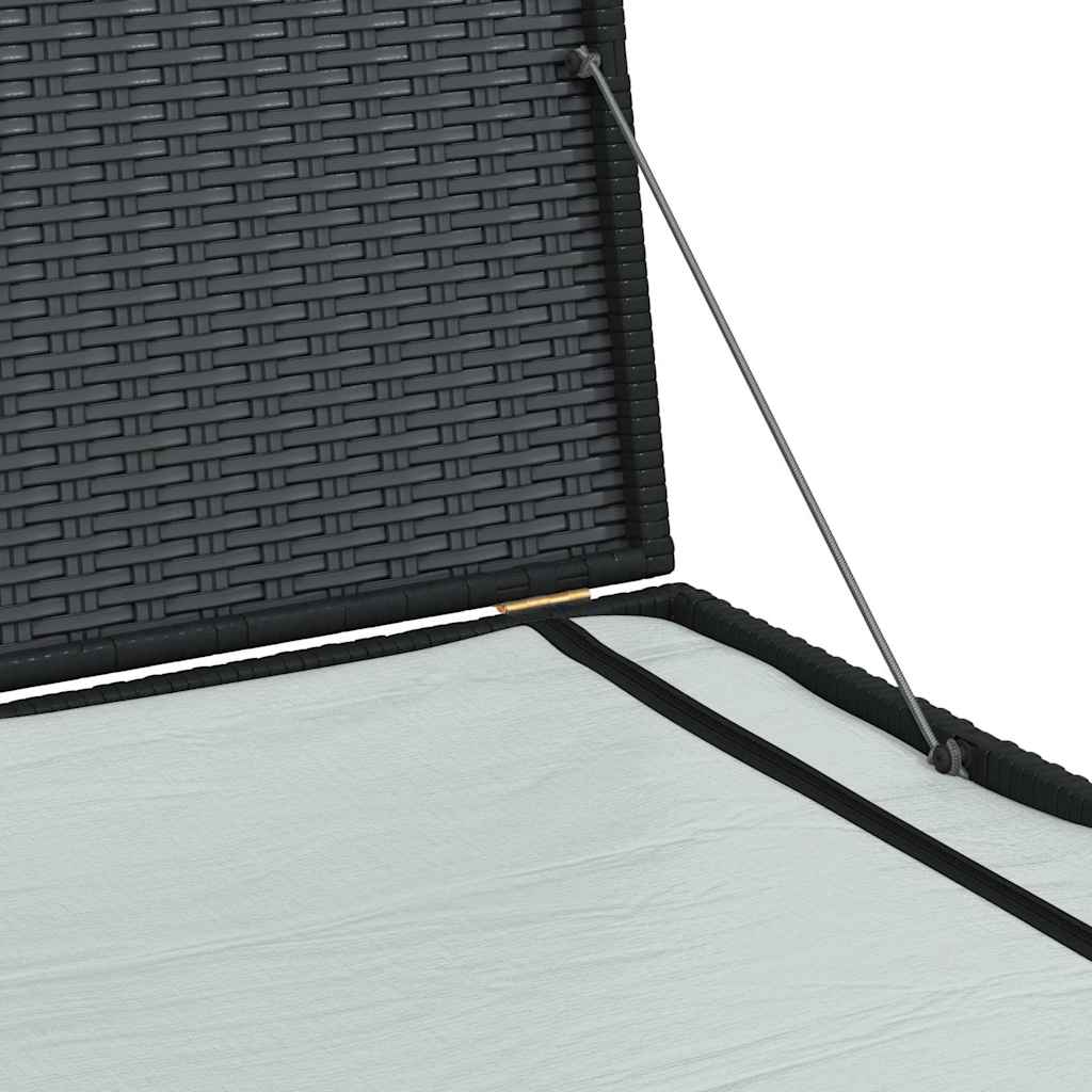 Tuinbox 150x100x100 cm poly rattan zwart is nu te koop bij PeponiXL, paradijselijk wonen!