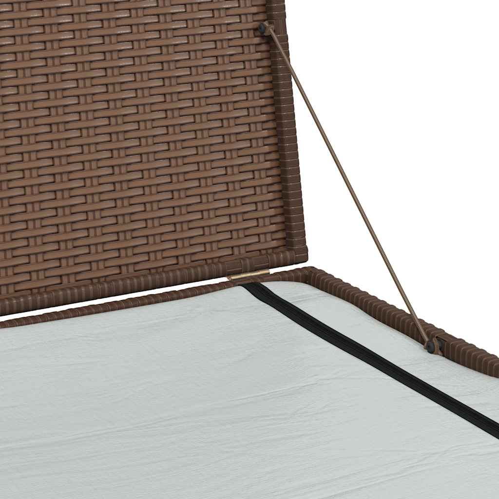 Tuinbox 150x100x100 cm poly rattan bruin is nu te koop bij PeponiXL, paradijselijk wonen!