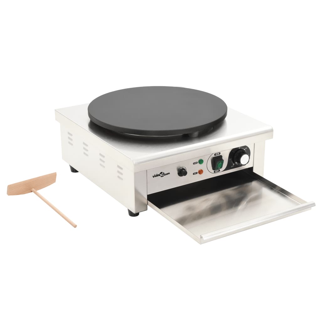 Elektrische crêpemaker met lekbakje 40 cm 3000 W is nu te koop bij PeponiXL, paradijselijk wonen!