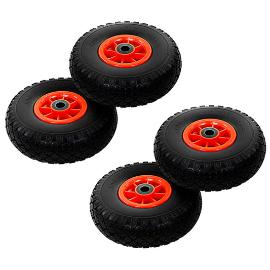Steekwagenwielen 3,00-4 (260x85) massief PU 4 st is nu te koop bij PeponiXL, paradijselijk wonen!