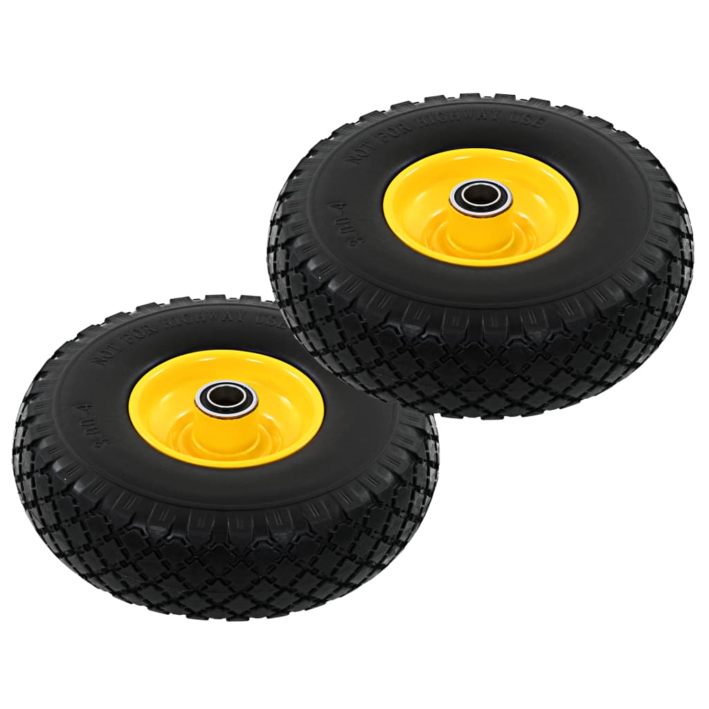 Steekwagenwielen 3,00-4 (260x85) massief PU 2 st is nu te koop bij PeponiXL, paradijselijk wonen!
